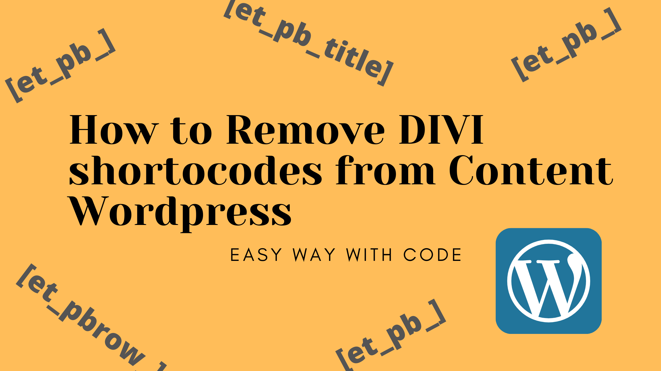 Featured image of post How to Remove Divi Shortcodes From Content ?